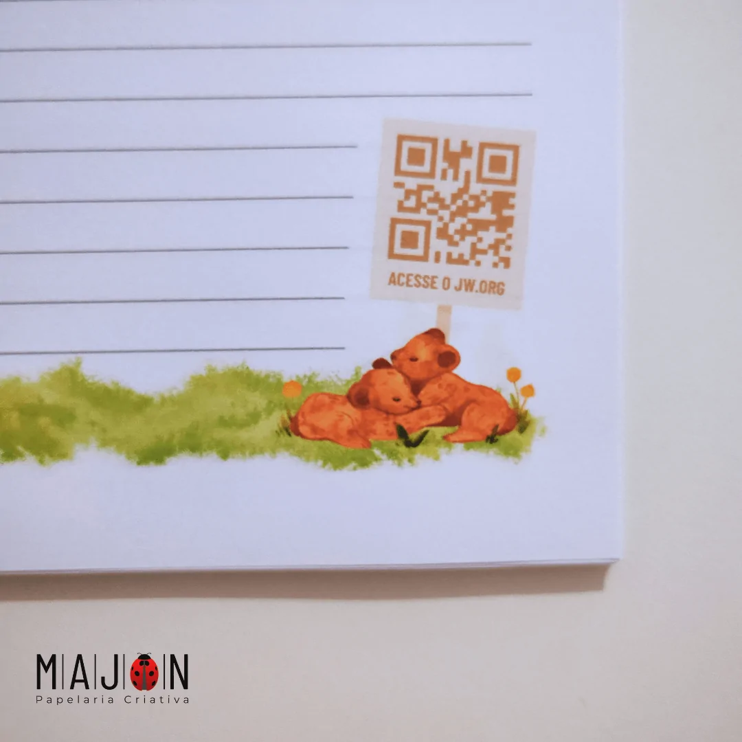 Bloco para Testemunho por Cartas - Coleção Bichinhos - Imagem 6