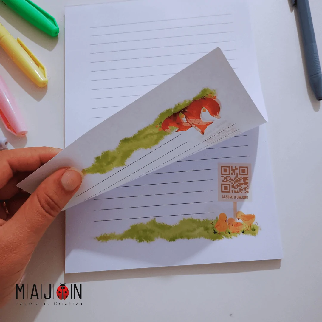 Bloco para Testemunho por Cartas - Coleção Bichinhos - Imagem 2
