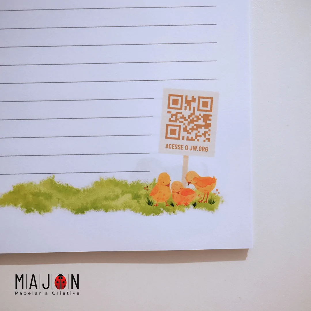 Bloco para Testemunho por Cartas - Coleção Bichinhos - Imagem 11
