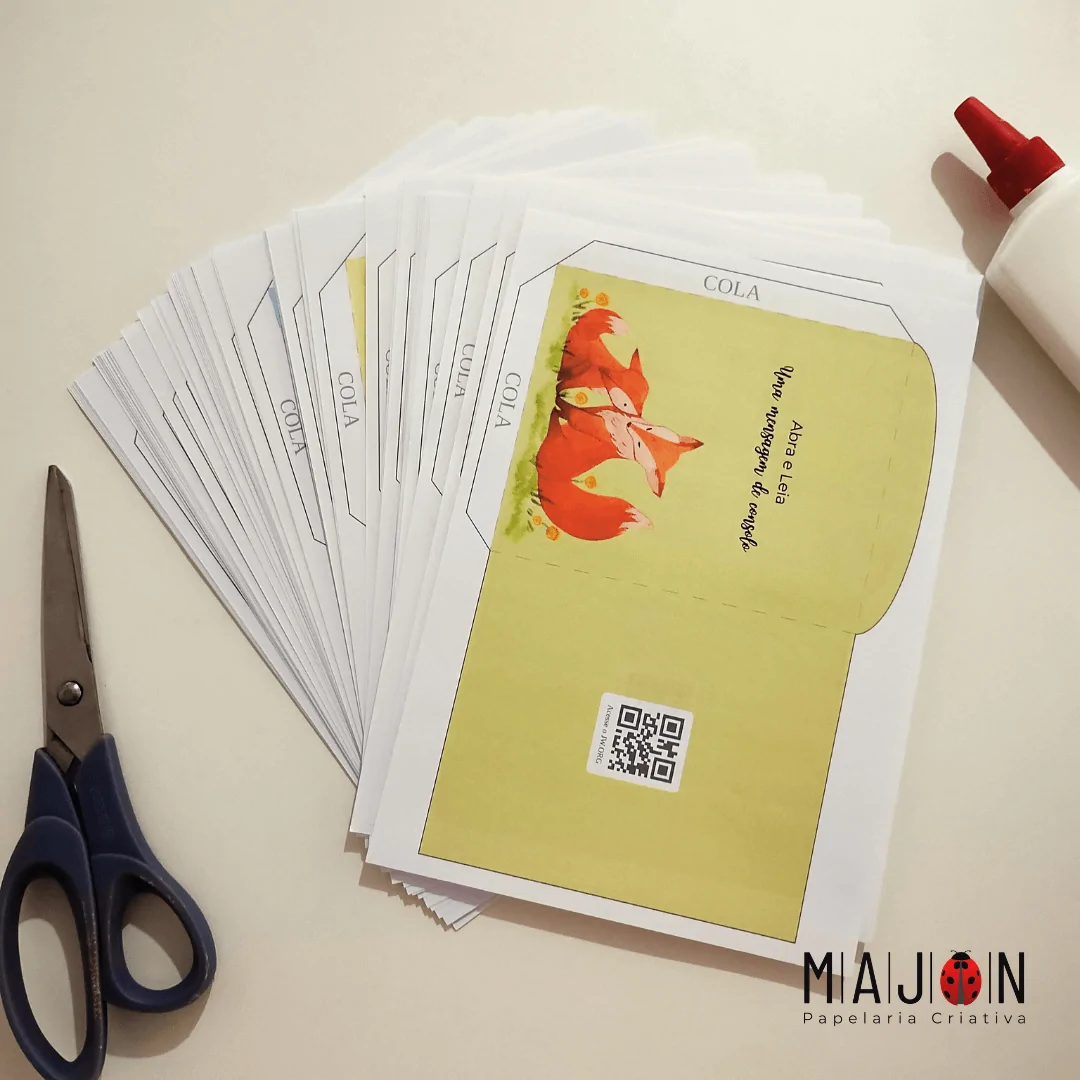 Kit de envelopes para montagem - Coleção Bichinhos